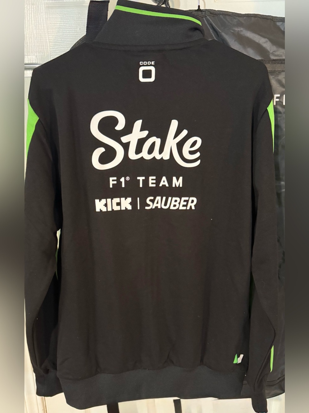 Stake F1 Team Black & Green Jacket Large